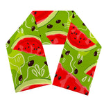 Yummy Watermelon Pieces Pattern Print Scarf