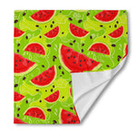 Yummy Watermelon Pieces Pattern Print Silk Bandana