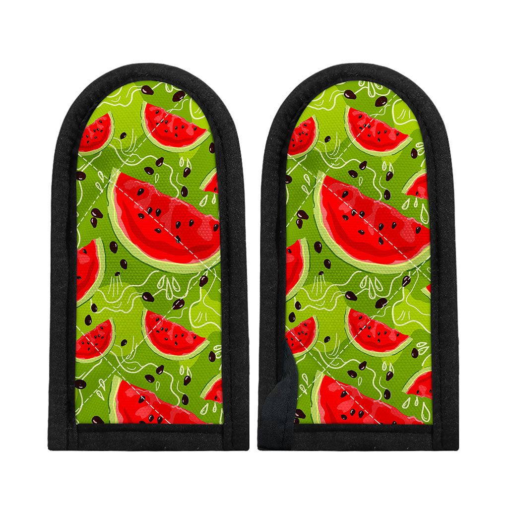 Yummy Watermelon Pieces Pattern Print Skillet Handle Cover