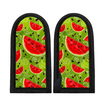 Yummy Watermelon Pieces Pattern Print Skillet Handle Cover