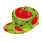 Yummy Watermelon Pieces Pattern Print Snapback Cap