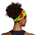 Yummy Watermelon Pieces Pattern Print Sports Headband