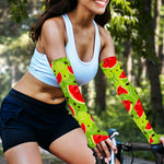 Yummy Watermelon Pieces Pattern Print Sun Protection Arm Sleeves