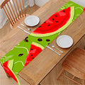 Yummy Watermelon Pieces Pattern Print Table Runner