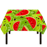 Yummy Watermelon Pieces Pattern Print Tablecloth