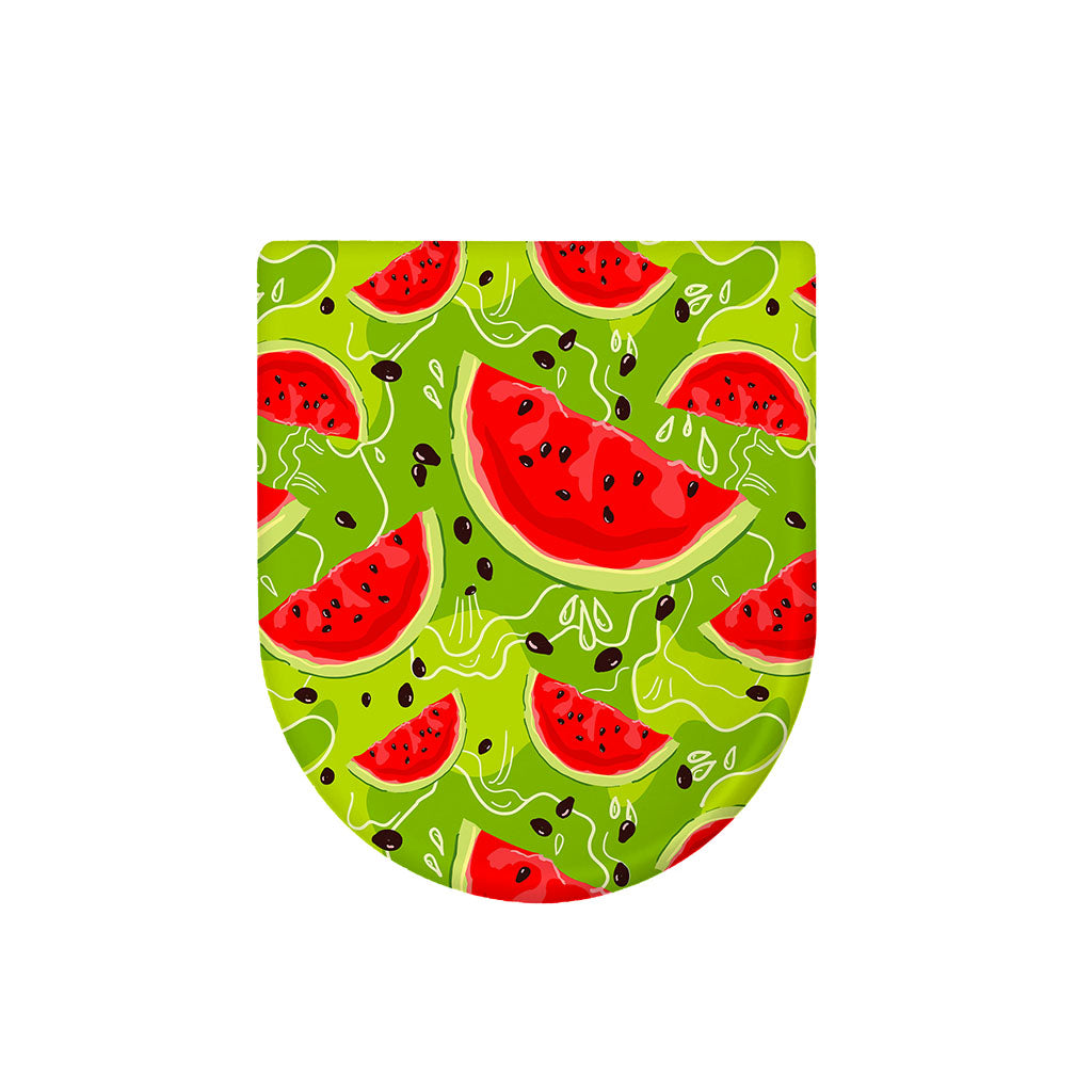 Yummy Watermelon Pieces Pattern Print Toilet Lid Cover