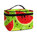 Yummy Watermelon Pieces Pattern Print Travel Makeup Bag