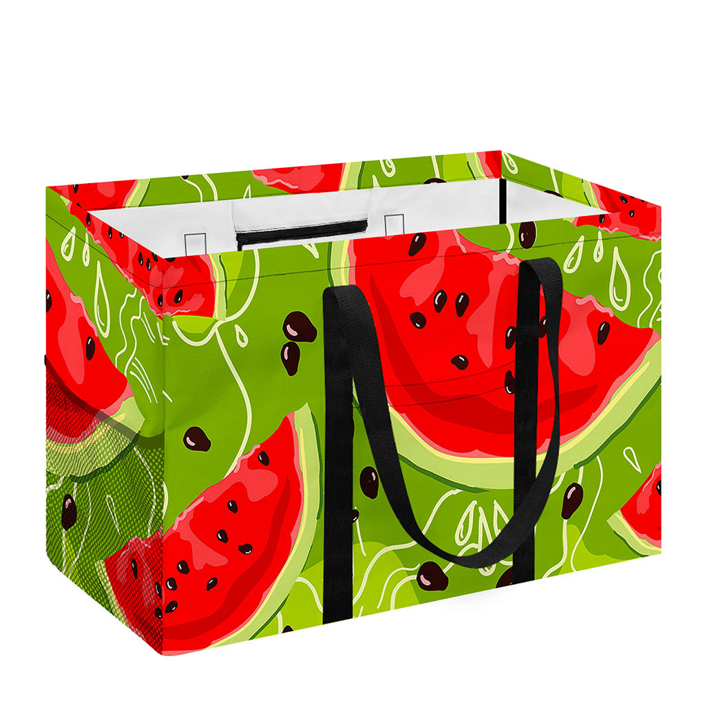 Yummy Watermelon Pieces Pattern Print Utility Tote Bag