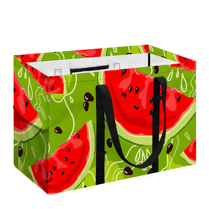 Yummy Watermelon Pieces Pattern Print Utility Tote Bag