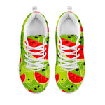 Yummy Watermelon Pieces Pattern Print White Running Shoes