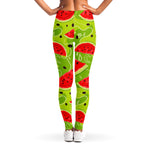 Yummy Watermelon Pieces Pattern Print Women's Leggings