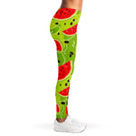 Yummy Watermelon Pieces Pattern Print Women's Leggings
