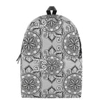 Zentangle Floral Pattern Print Backpack