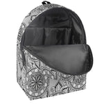 Zentangle Floral Pattern Print Backpack