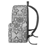 Zentangle Floral Pattern Print Backpack