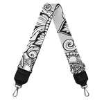 Zentangle Floral Pattern Print Bag Strap