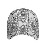 Zentangle Floral Pattern Print Baseball Cap