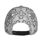 Zentangle Floral Pattern Print Baseball Cap