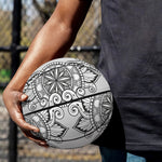 Zentangle Floral Pattern Print Basketball
