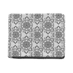 Zentangle Floral Pattern Print Bifold Wallet