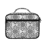 Zentangle Floral Pattern Print Briefcase Bible Bag