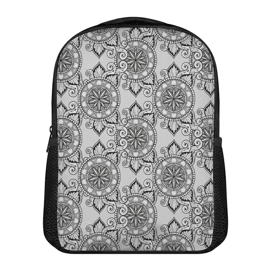 Zentangle Floral Pattern Print Casual Backpack