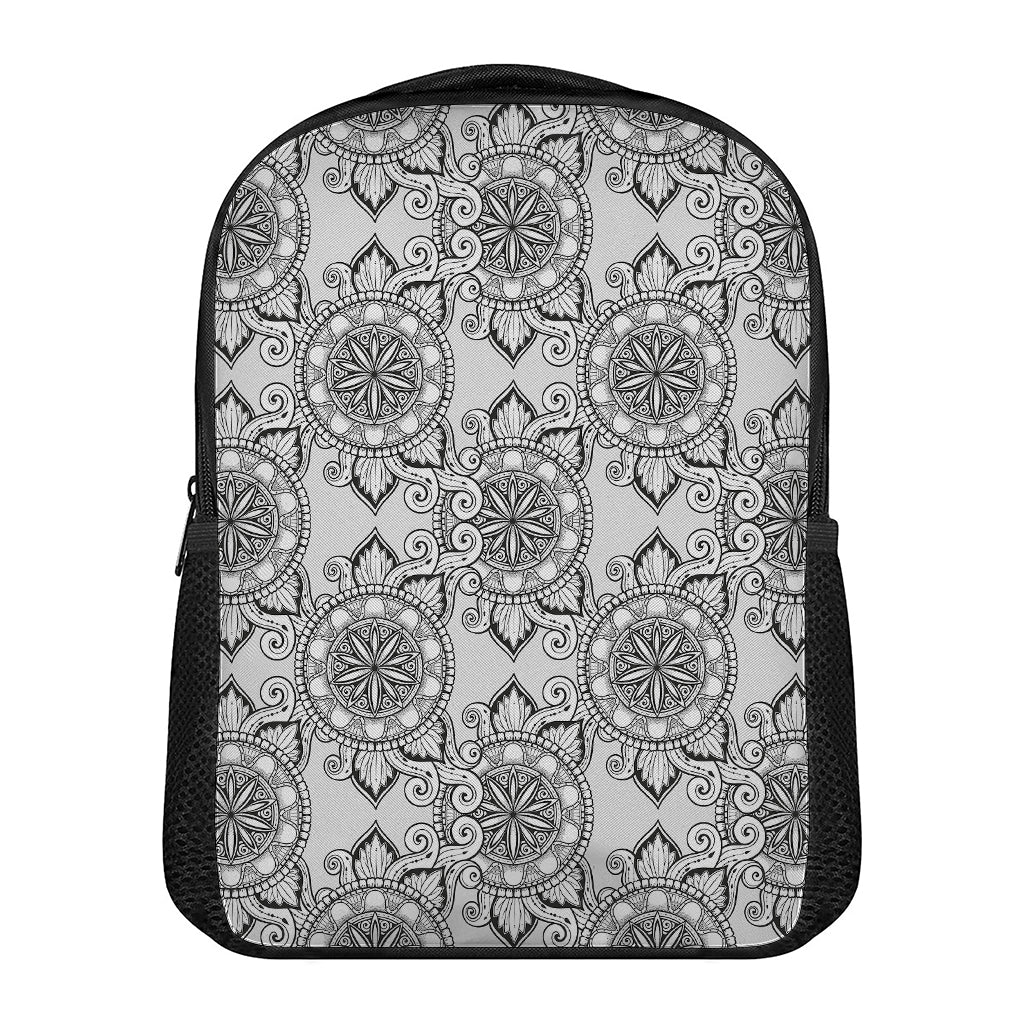 Zentangle Floral Pattern Print Casual Backpack