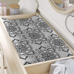 Zentangle Floral Pattern Print Changing Pad Cover