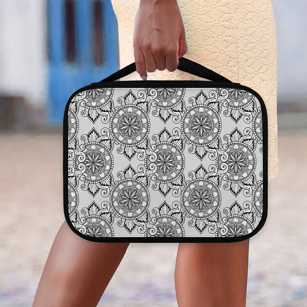 Zentangle Floral Pattern Print Classic Bible Case