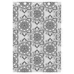 Zentangle Floral Pattern Print Curtain