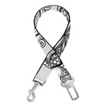 Zentangle Floral Pattern Print Dog Seat Belt