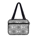Zentangle Floral Pattern Print Double Strap Bible Bag