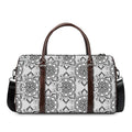 Zentangle Floral Pattern Print Duffel Bag