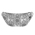 Zentangle Floral Pattern Print Fanny Pack