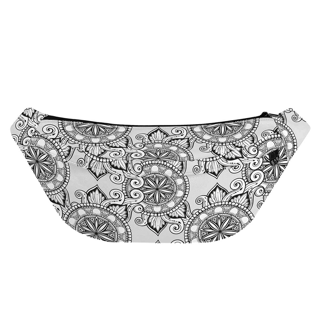Zentangle Floral Pattern Print Fanny Pack