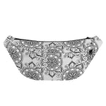 Zentangle Floral Pattern Print Fanny Pack