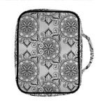 Zentangle Floral Pattern Print Front Pocket Bible Bag
