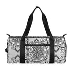 Zentangle Floral Pattern Print Gym Bag