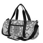 Zentangle Floral Pattern Print Gym Bag