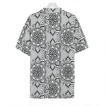 Zentangle Floral Pattern Print Hawaiian Shirt