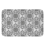 Zentangle Floral Pattern Print Indoor Door Mat