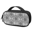 Zentangle Floral Pattern Print Portable Cooler Travel Case