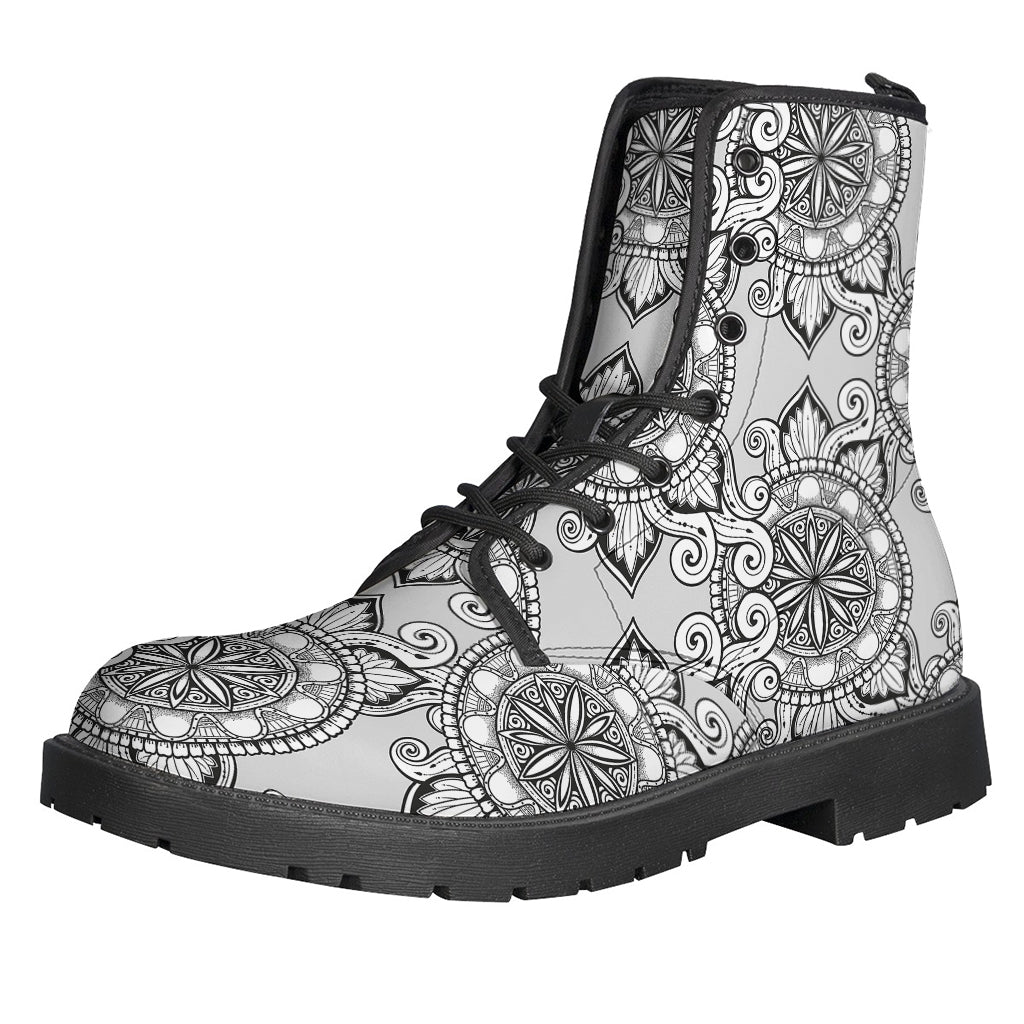 Zentangle Floral Pattern Print Backpack