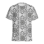 Zentangle Floral Pattern Print Men's Sports T-Shirt