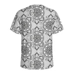 Zentangle Floral Pattern Print Men's Sports T-Shirt
