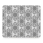 Zentangle Floral Pattern Print Mouse Pad