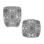 Zentangle Floral Pattern Print Office Chair Cover