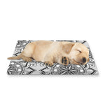 Zentangle Floral Pattern Print Pet Cooling Mat Cover