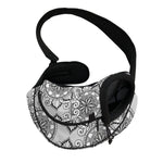 Zentangle Floral Pattern Print Pet Sling Carrier