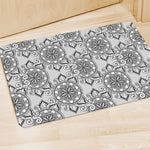 Zentangle Floral Pattern Print Polyester Doormat